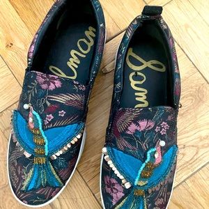 Sam Edelman Embroidered Slip-on Sneakers - NEW